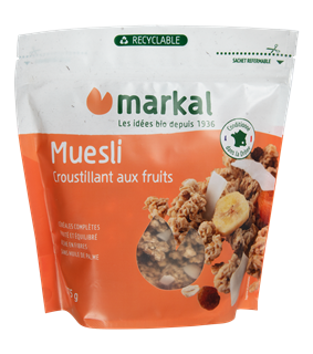 Markal Muesli crunchy met fruit bio 375g - 1210